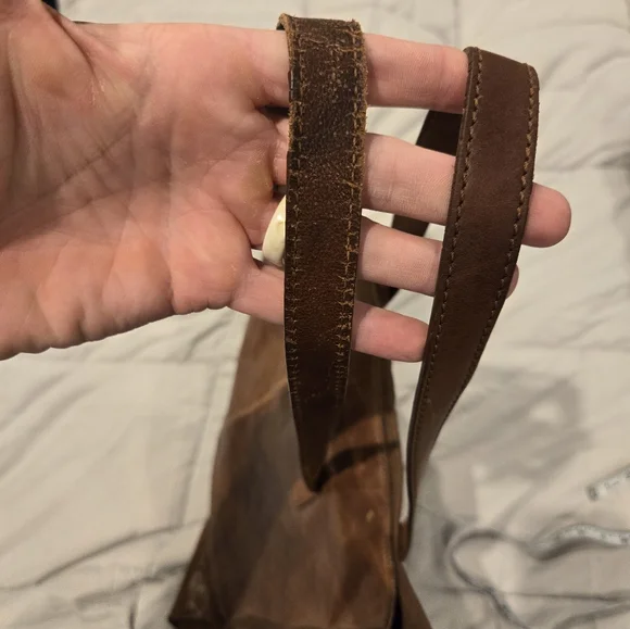 J. Crew large brown leather bag - Picture 8 of 14